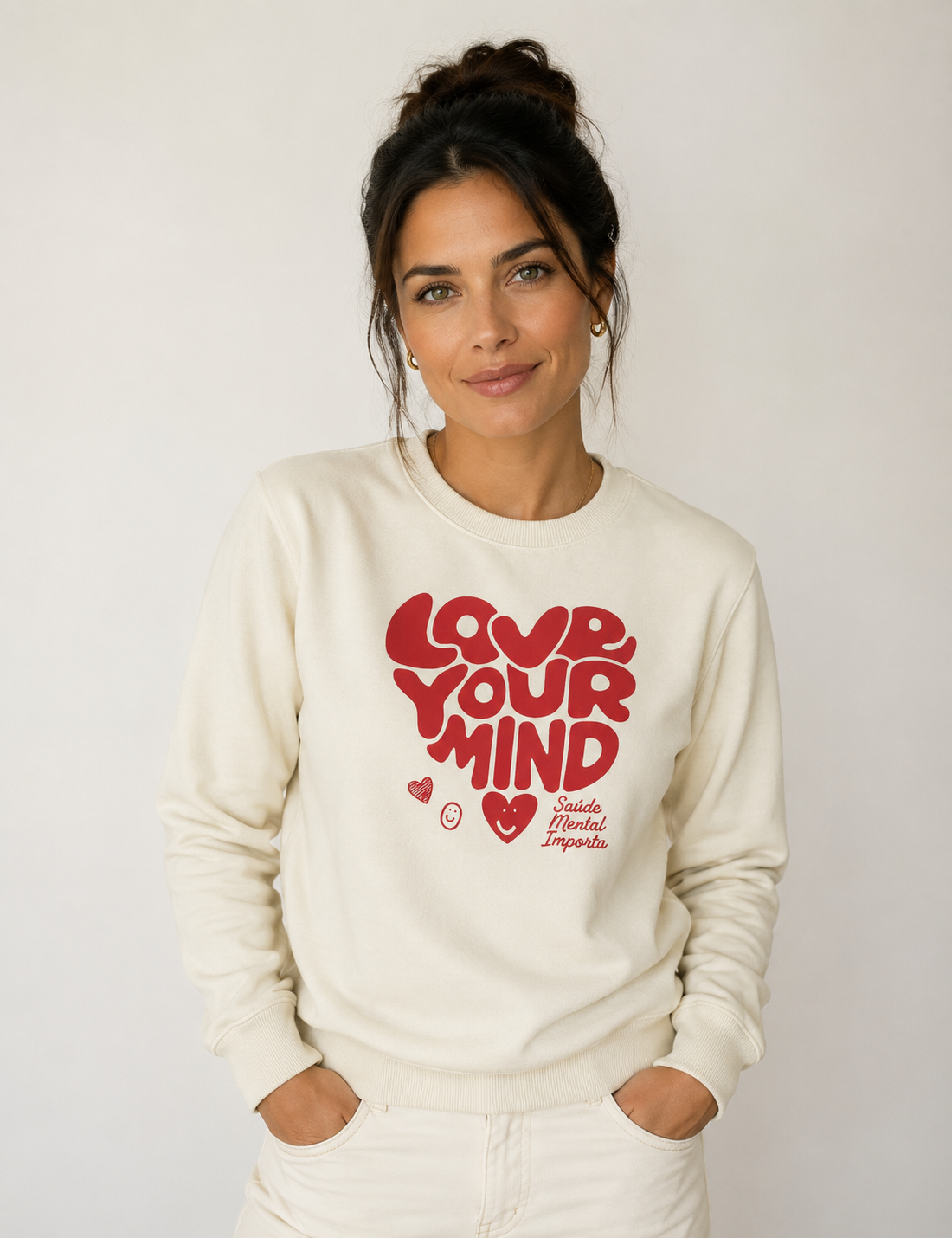 Suéter Moletom "Love Your Mind" | Saúde Mental Importa