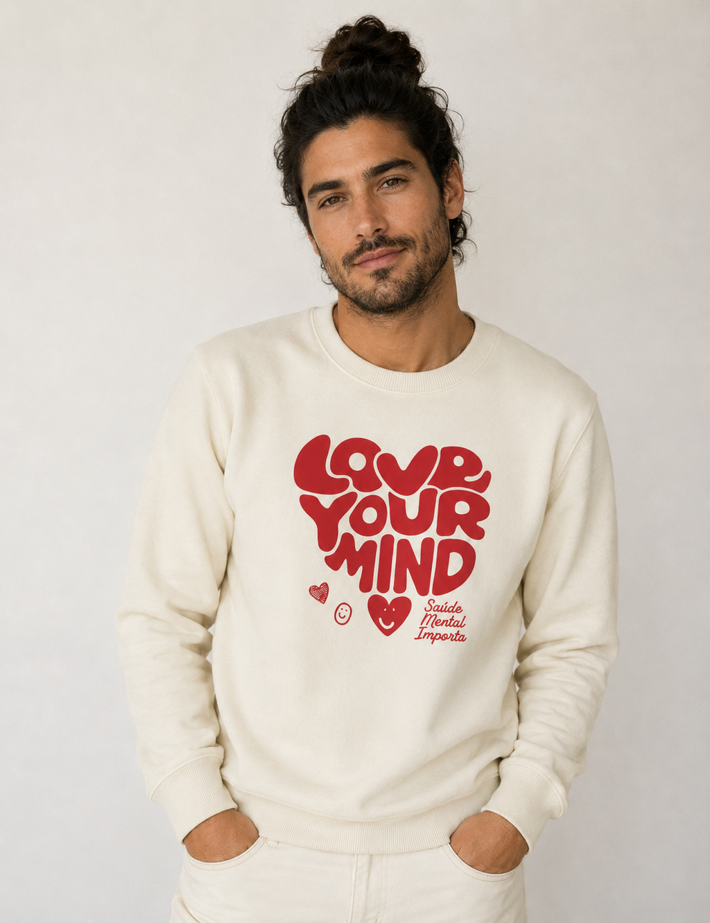Suéter Moletom "Love Your Mind" | Saúde Mental Importa