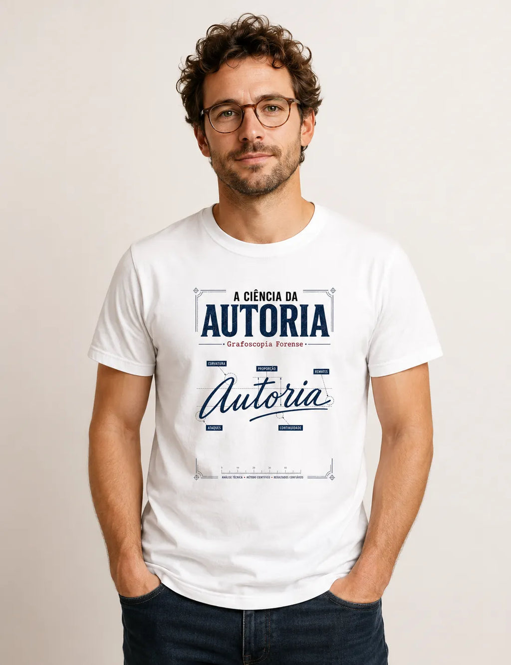 Camiseta Forense "A Ciência da Autoria" | Grafoscopia e Perícia Grafotécnica