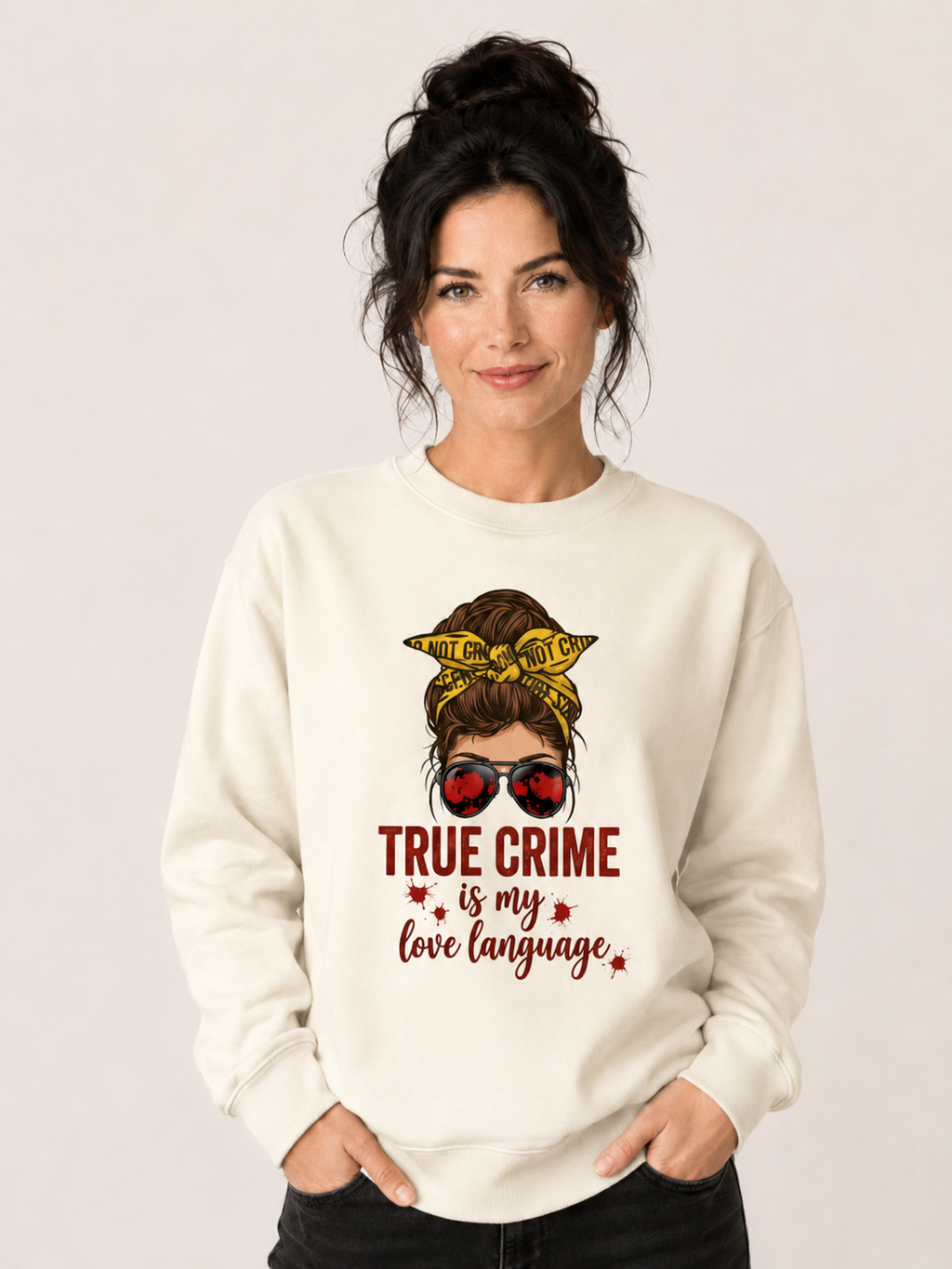 Suéter Moletom Forense - True Crime Is My Love Language | Pop Forense