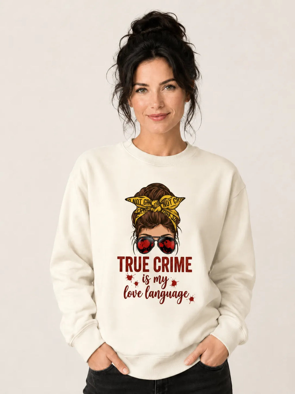 Suéter Moletom Forense - True Crime Is My Love Language | Pop Forense