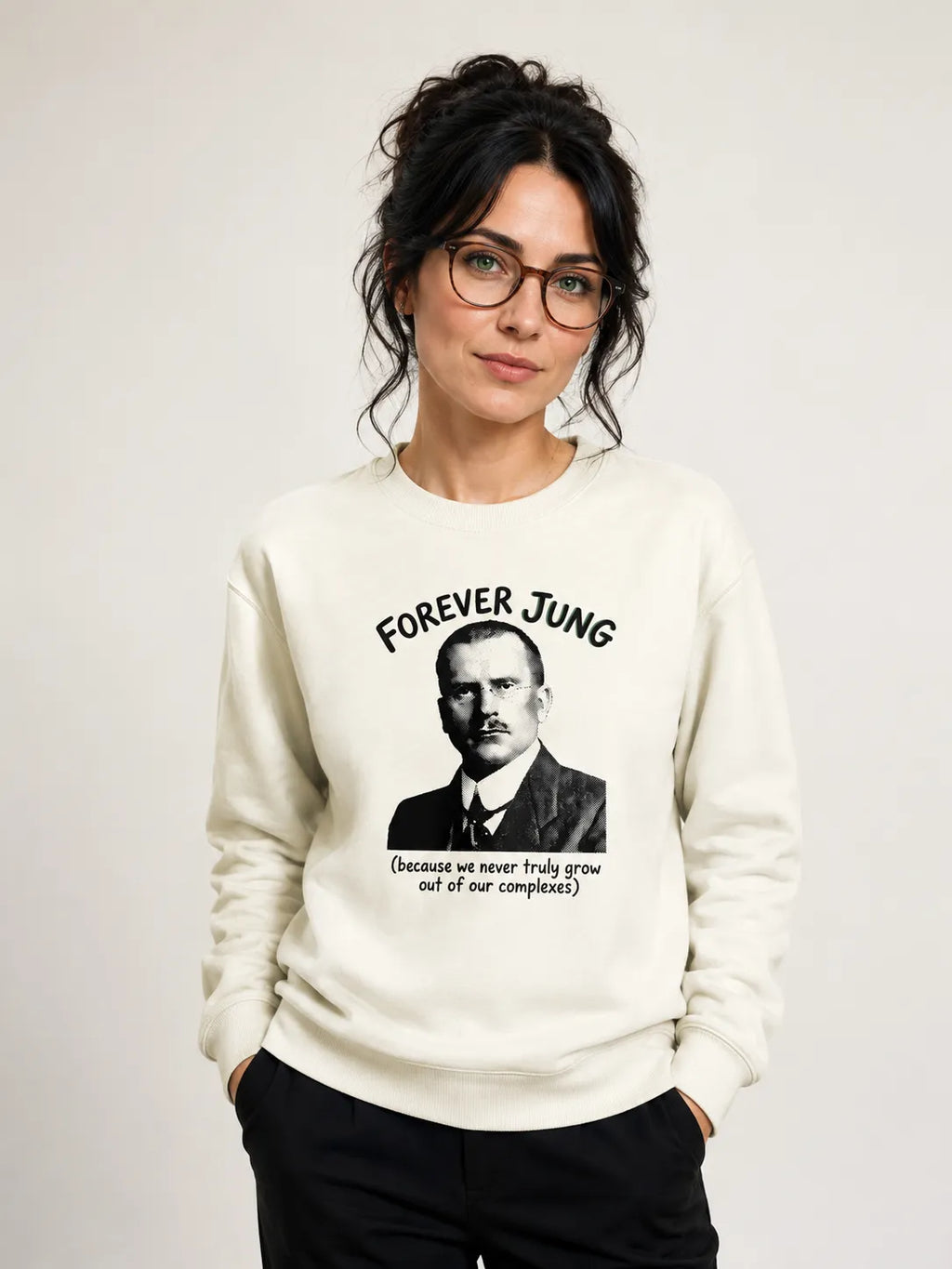 Suéter Moletom Psicanalítica Carl Jung - Forever Jung (Complexes) | Retrô Noir