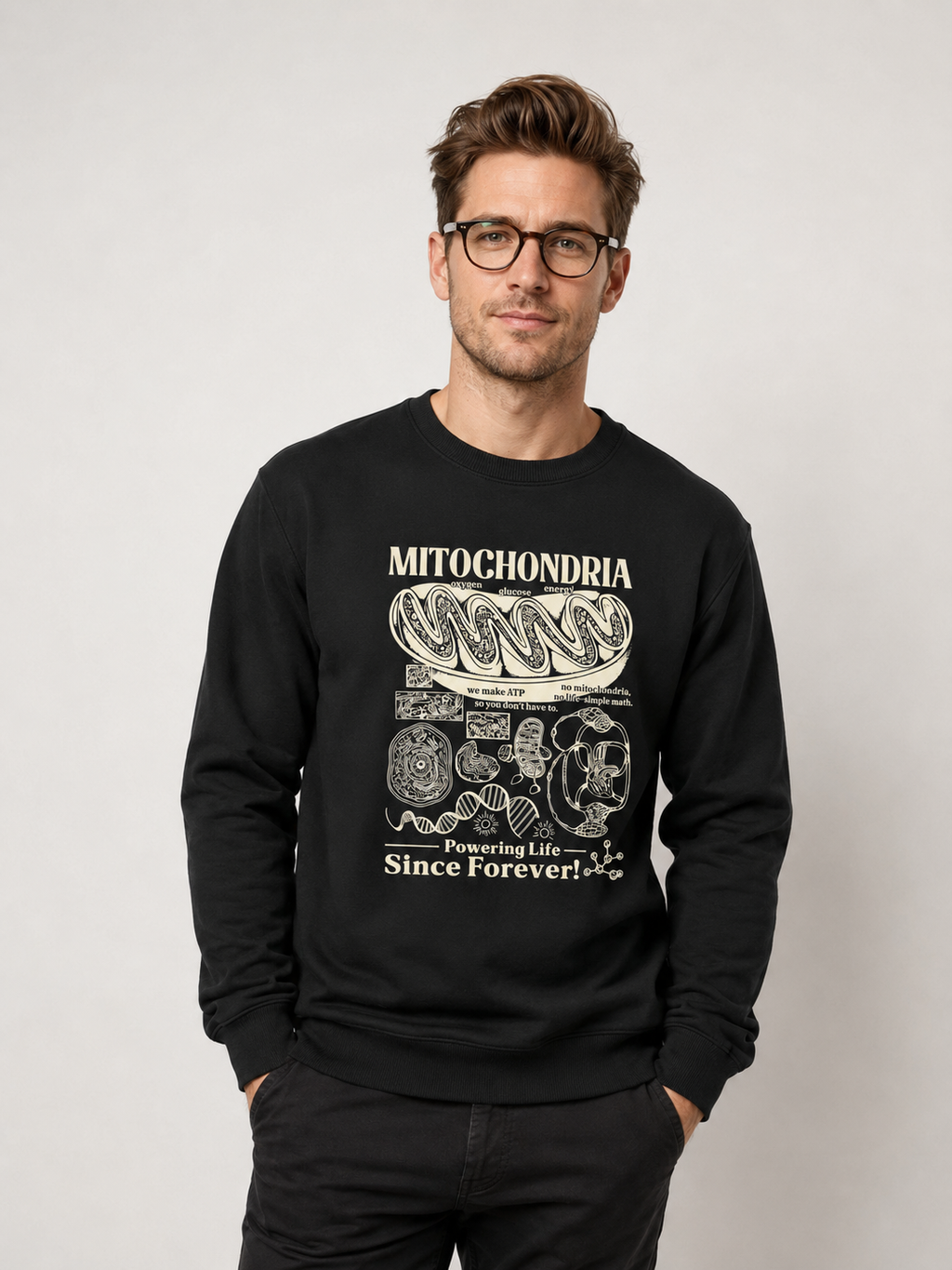 Suéter Moletom "Mitochondria: Powering Life" | A Usina de Força da Vida