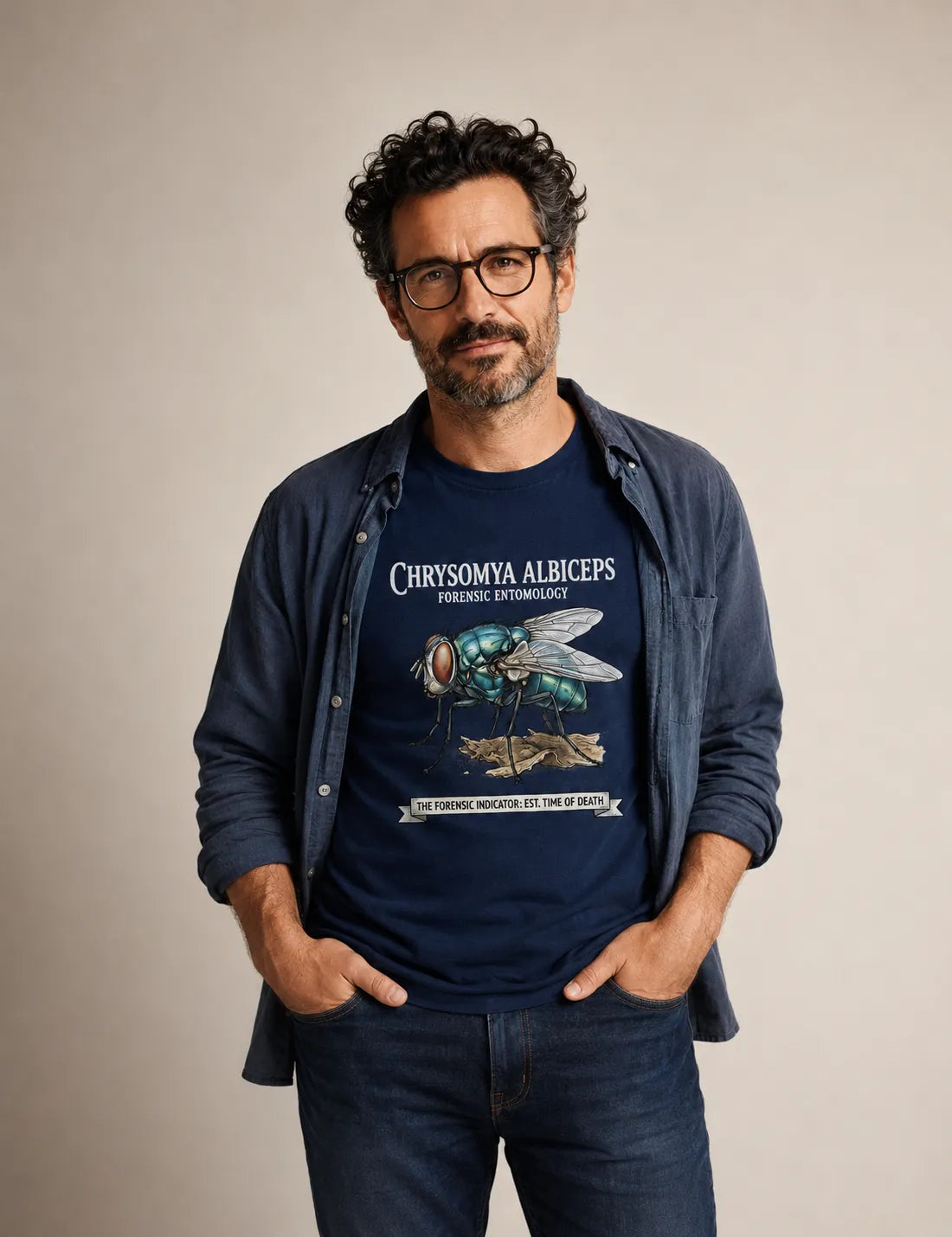 Camiseta Entomologia Forense - Chrysomya Albiceps (Est. Time of Death) | Graphic Tee