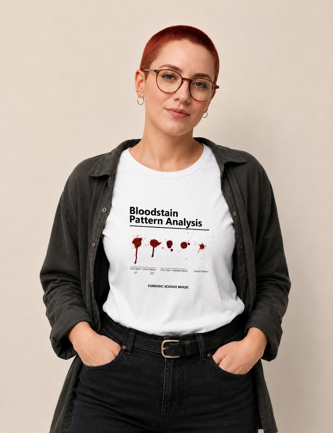 Camiseta Ciência Forense - Análise de Padrões de Sangue (BPA) | True Crime