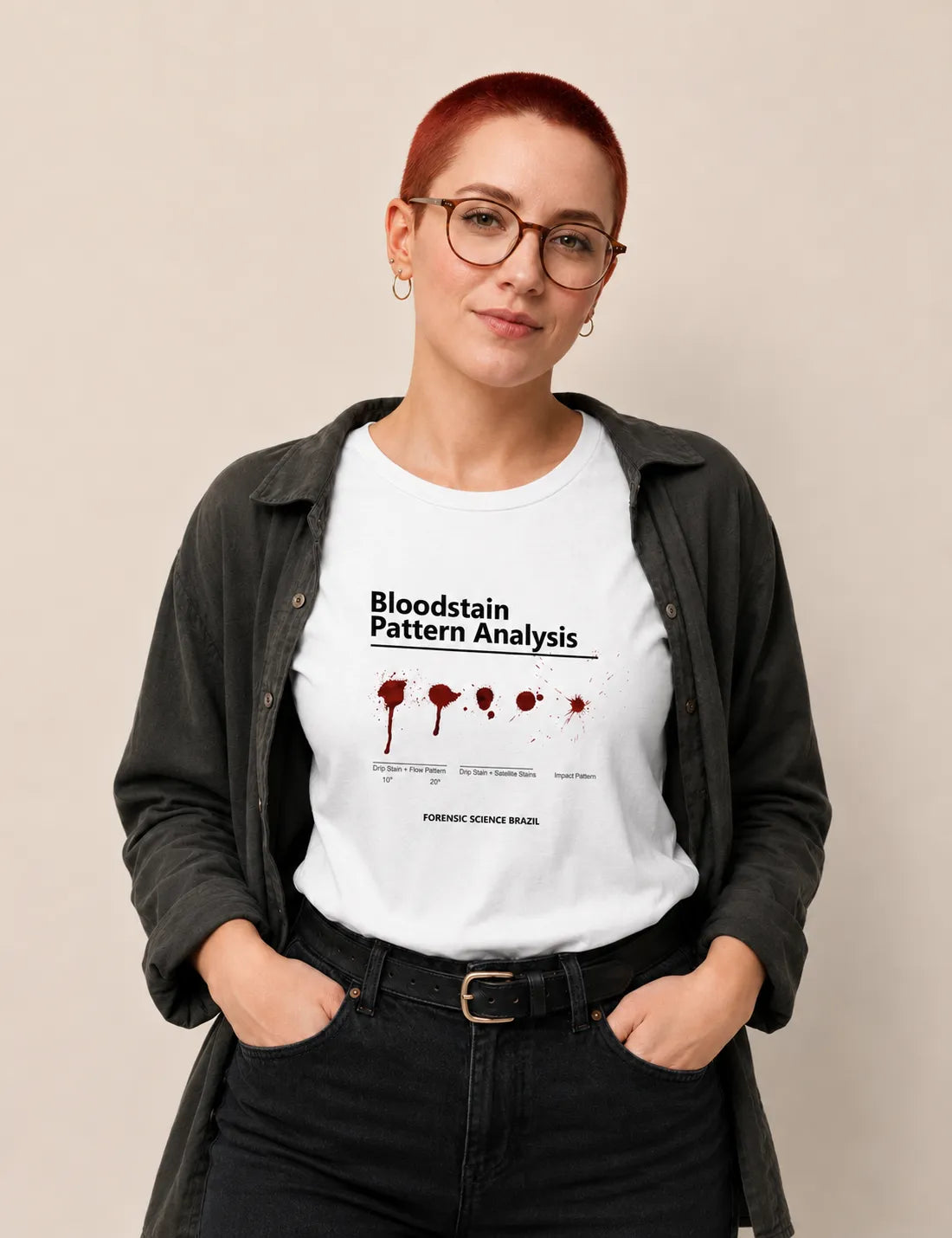 Camiseta Ciência Forense - Análise de Padrões de Sangue (BPA) | True Crime