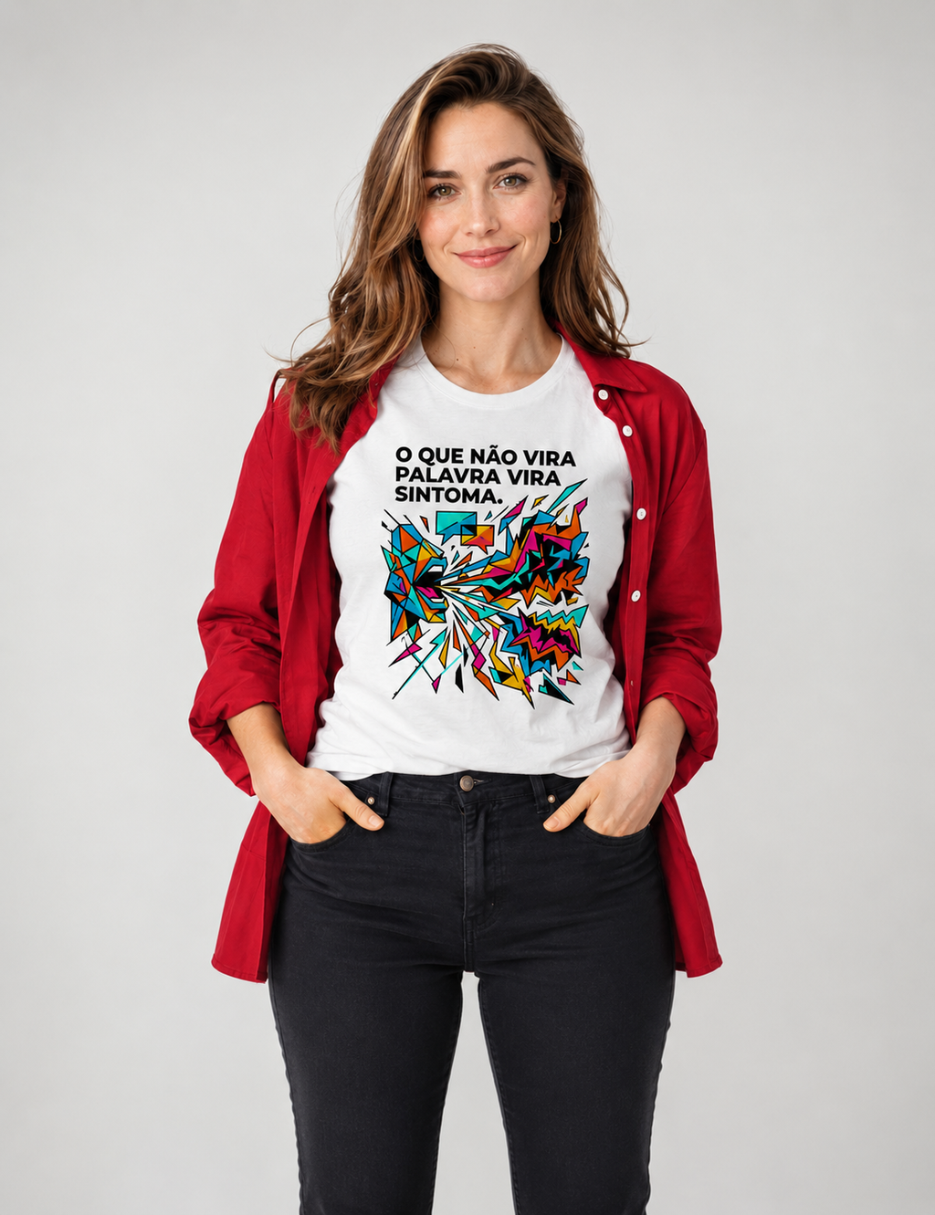 Camiseta Palavra e Sintoma | Psicologia & Conexão