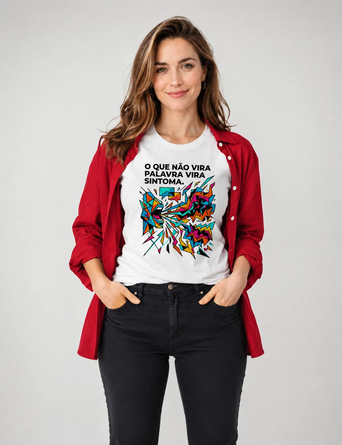 Camiseta Palavra e Sintoma | Psicologia & Conexão