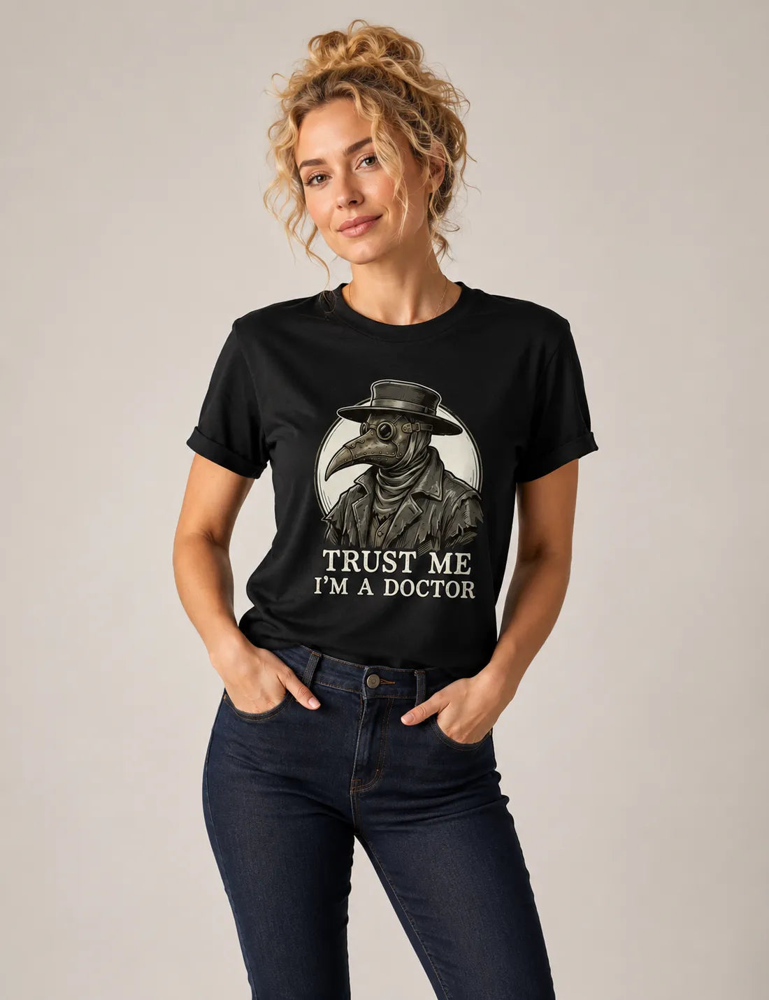 Camiseta Medicina Legal "Plague Doctor" | O Último Diagnóstico