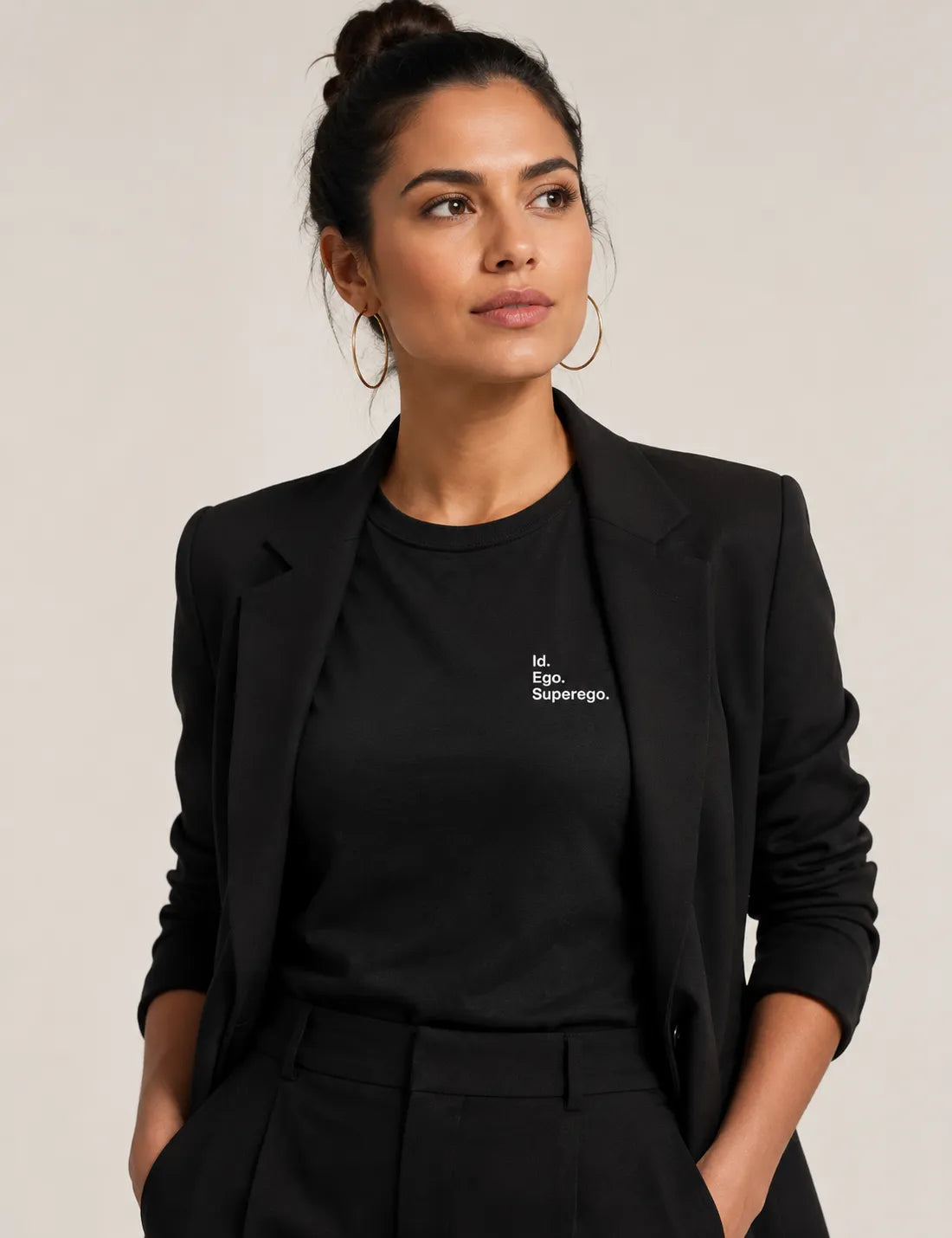 Camiseta Psicanálise Freud - Id. Ego. Superego. (Segunda Tópica) | Minimalista