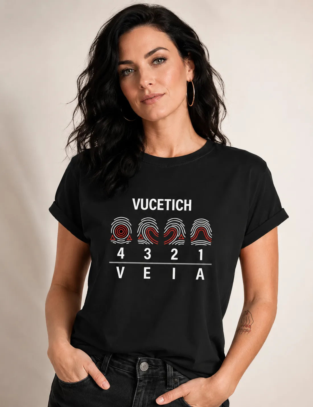 Camiseta Papiloscopia "Vucetich" | Perícia na VEIA