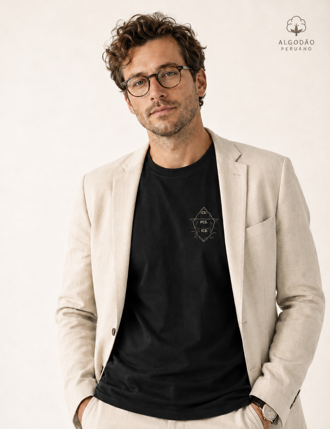 Camiseta Algodão Peruano Psicanálise Freud - Primeira Tópica (Iceberg) | Minimalista