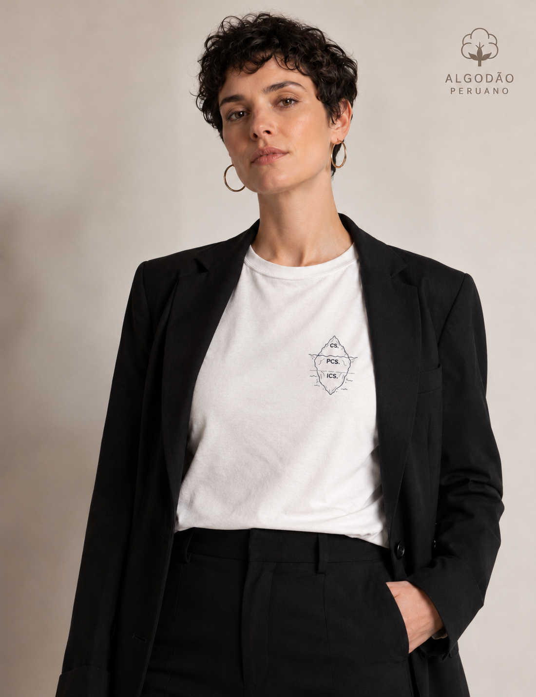 Camiseta Algodão Peruano Psicanálise Freud - Primeira Tópica (Iceberg) | Minimalista