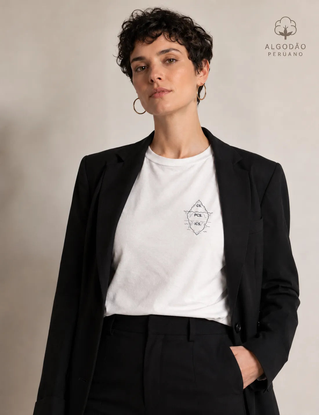 Camiseta Algodão Peruano Psicanálise Freud - Primeira Tópica (Iceberg) | Minimalista