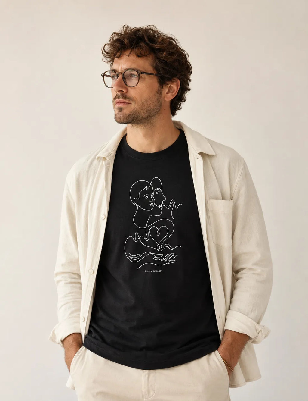Camiseta Psicanálise Françoise Dolto - Tudo É Linguagem (Tout est langage) | Line Art Poética