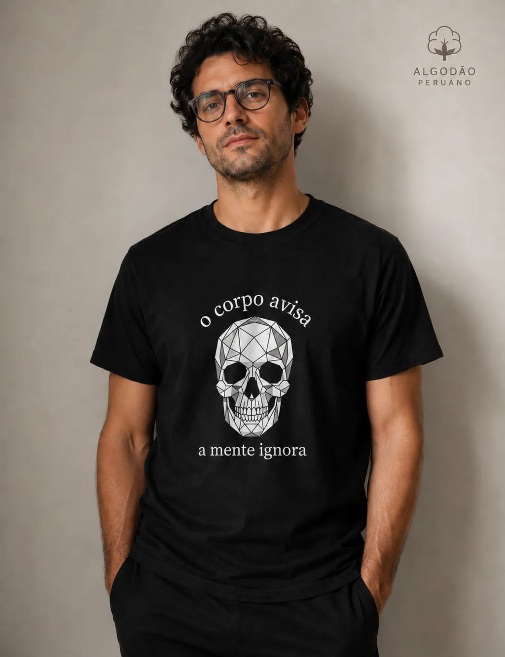 Camiseta Algodão Peruano  Medicina Legal "O Corpo Avisa" | A Verdade Anatômica