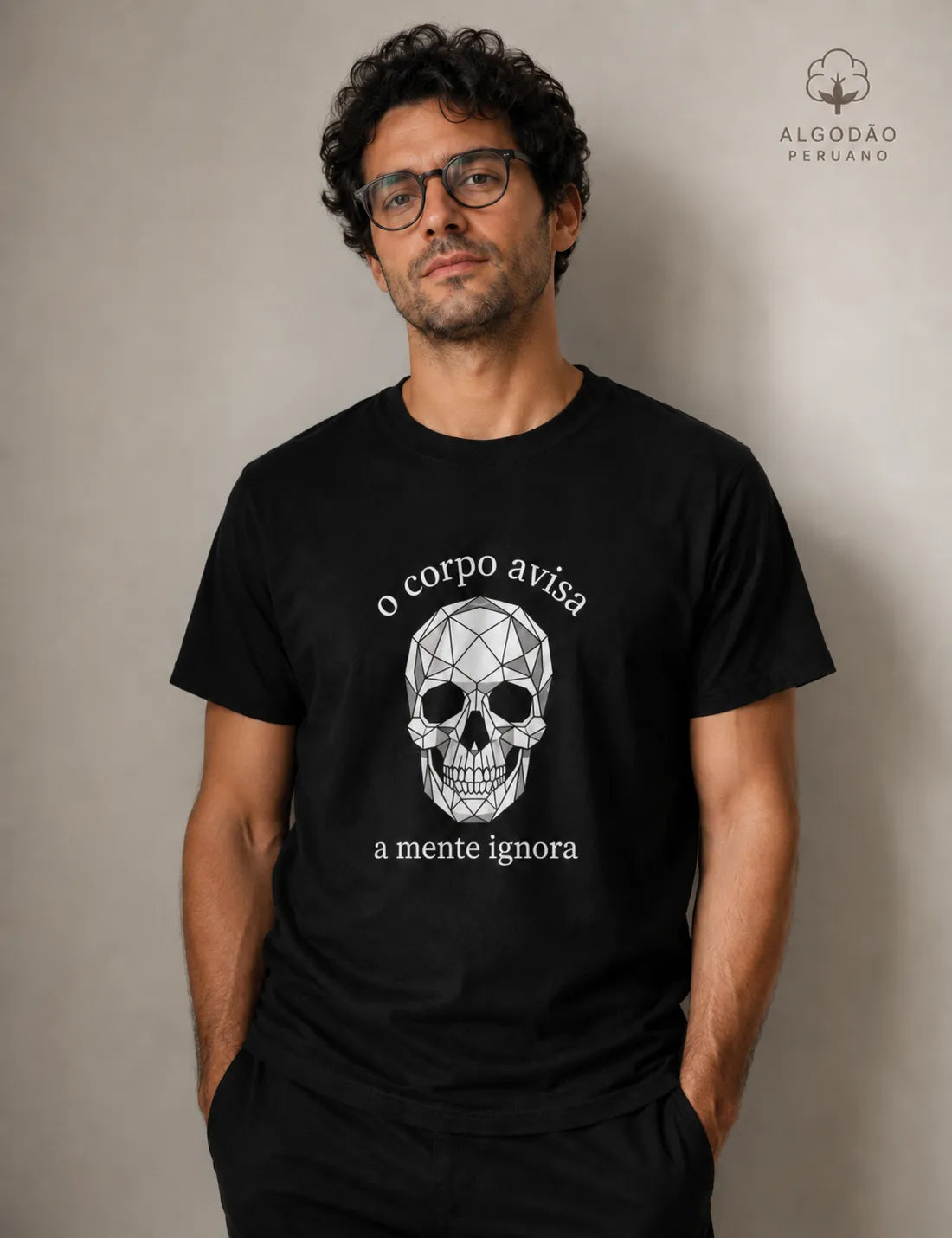 Camiseta Algodão Peruano  Medicina Legal "O Corpo Avisa" | A Verdade Anatômica