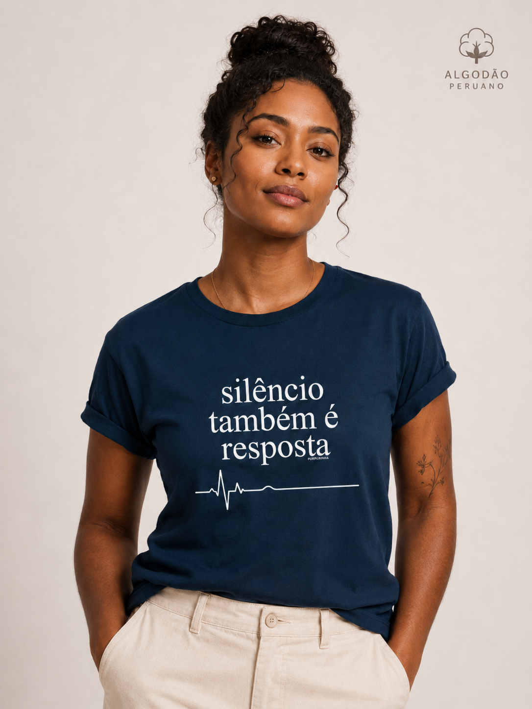 Camiseta Algodão Peruano Medicina Legal "Silêncio Também é Resposta" | A Voz da Assistolia