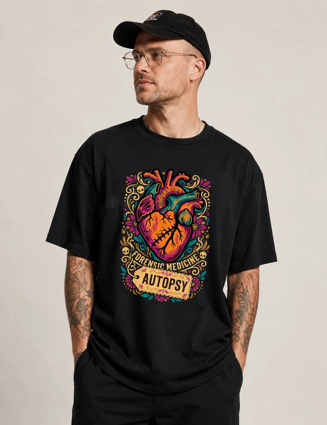 Camiseta Oversized Medicina Legal "Autopsy" | A Arte da Patologia Forense