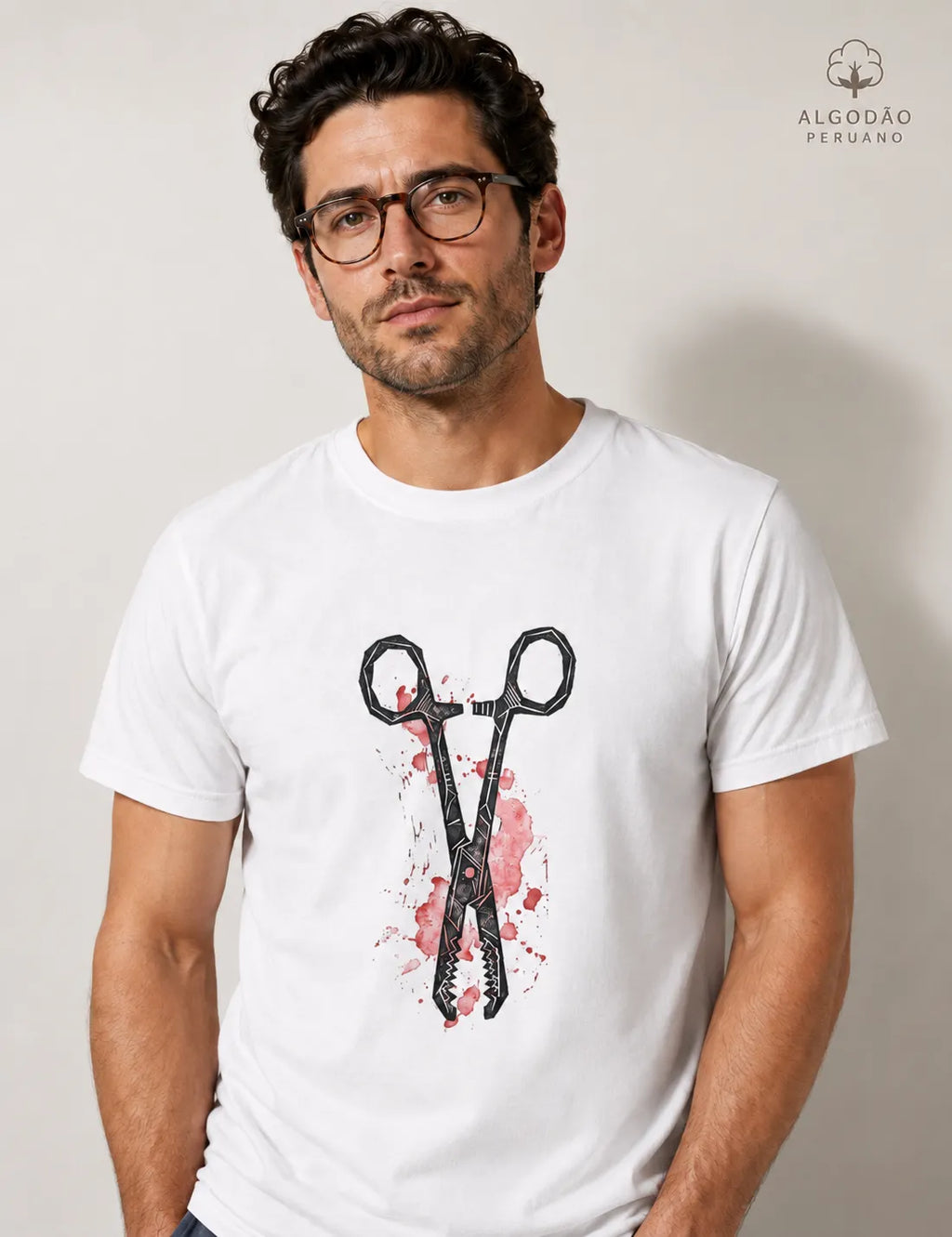 Camiseta Algodão Peruano Medicina Legal "Pinça de Kocher" | A Ferramenta do IML