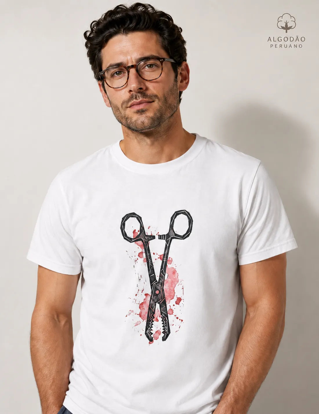 Camiseta Algodão Peruano Medicina Legal "Pinça de Kocher" | A Ferramenta do IML