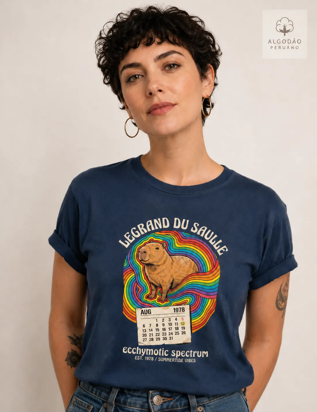 Camiseta Algodão Peruano Medicina Legal "Espectro Equimótico" | A Capivara de Legrand du Saulle