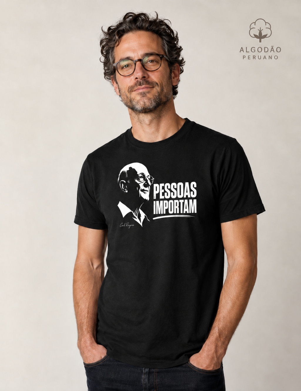 Camiseta Algodão Peruano Psicologia Humanista "Pessoas Importam" | Abordagem Centrada na Pessoa