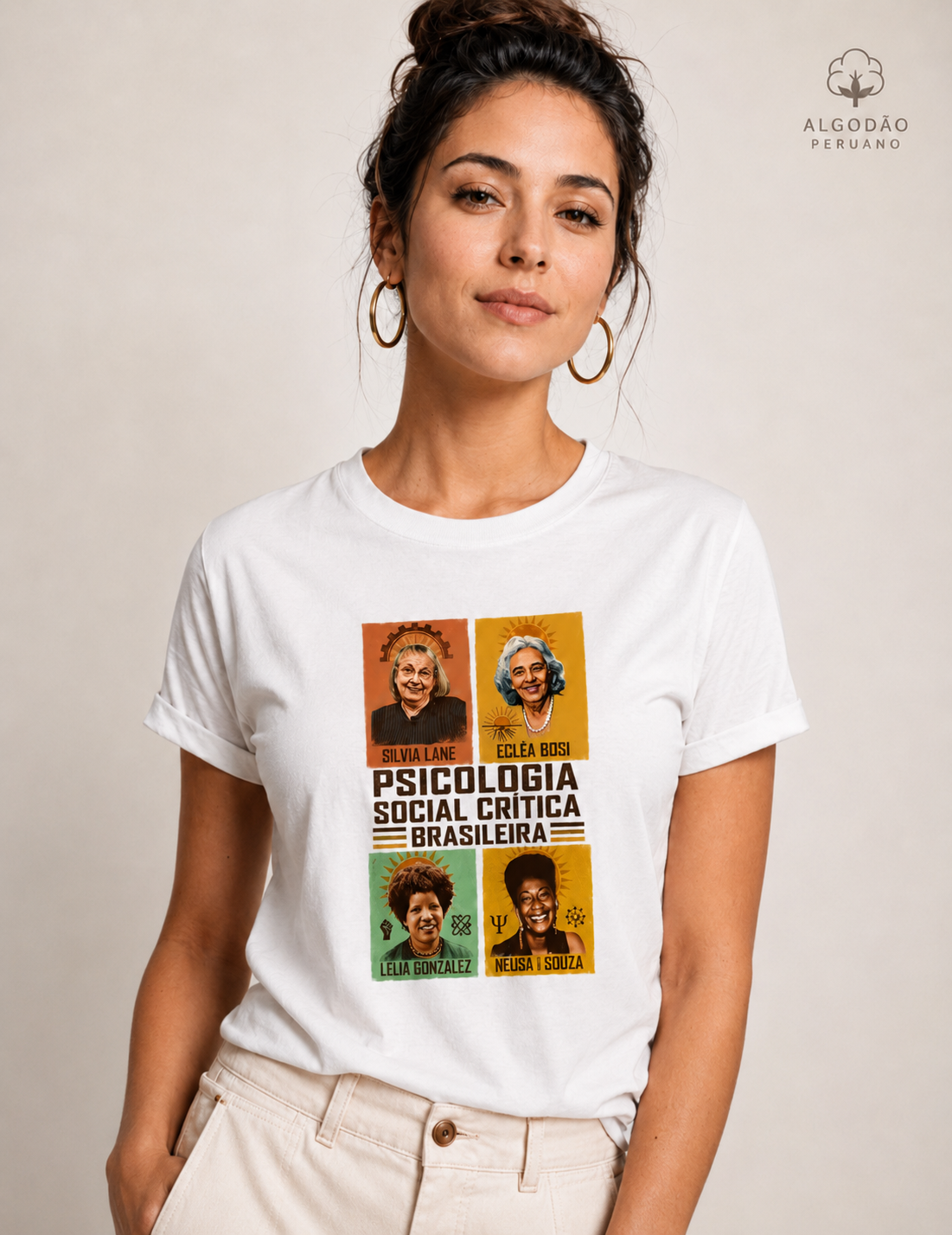 Camiseta Algodão Peruano "Psicologia Social Crítica Brasileira" | Legado, Luta e Resistência