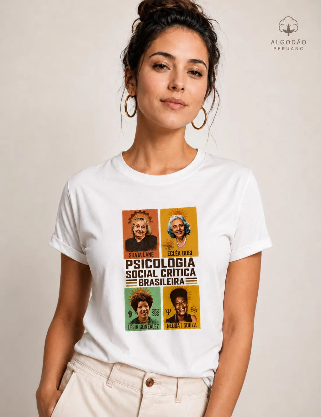 Camiseta Algodão Peruano "Psicologia Social Crítica Brasileira" | Legado, Luta e Resistência