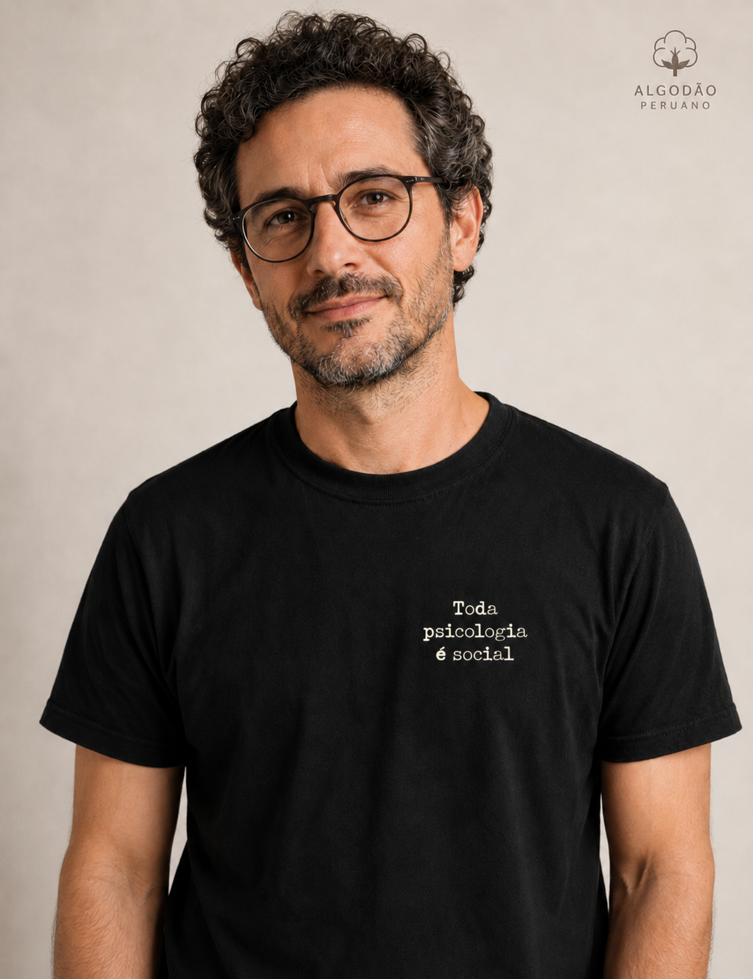 Camiseta Algodão Peruano Psicologia Sócio-Histórica Silvia Lane - Toda Psicologia é Social | Typewriter