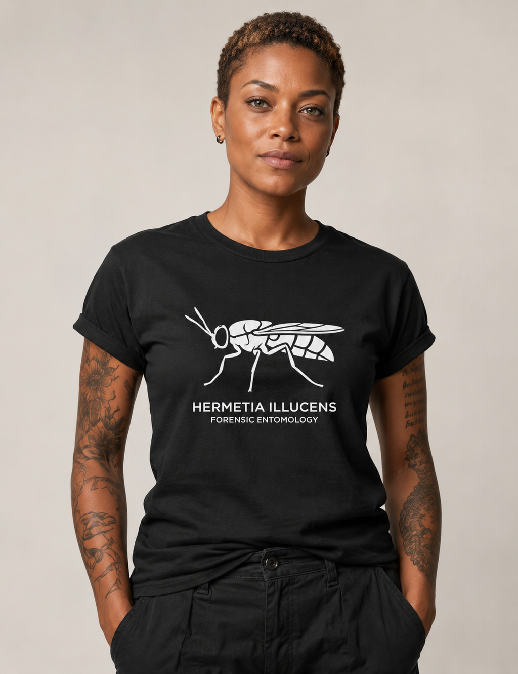 Camiseta "Hermetia Illucens" | O Minimalismo Forense