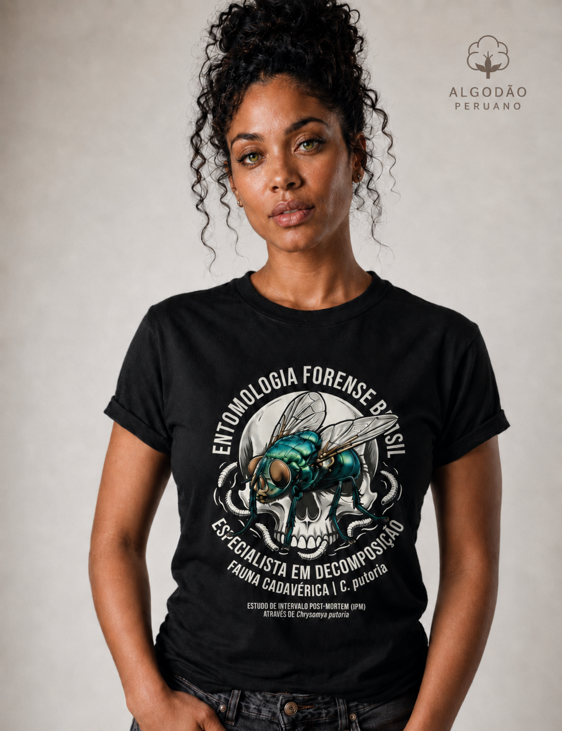 Camiseta Algodão Peruano "Entomologia Forense" | C. putoria - Especialista