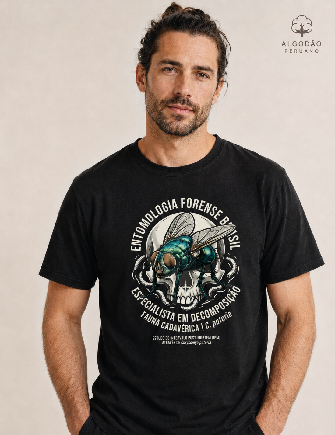 Camiseta Algodão Peruano "Entomologia Forense" | C. putoria - Especialista