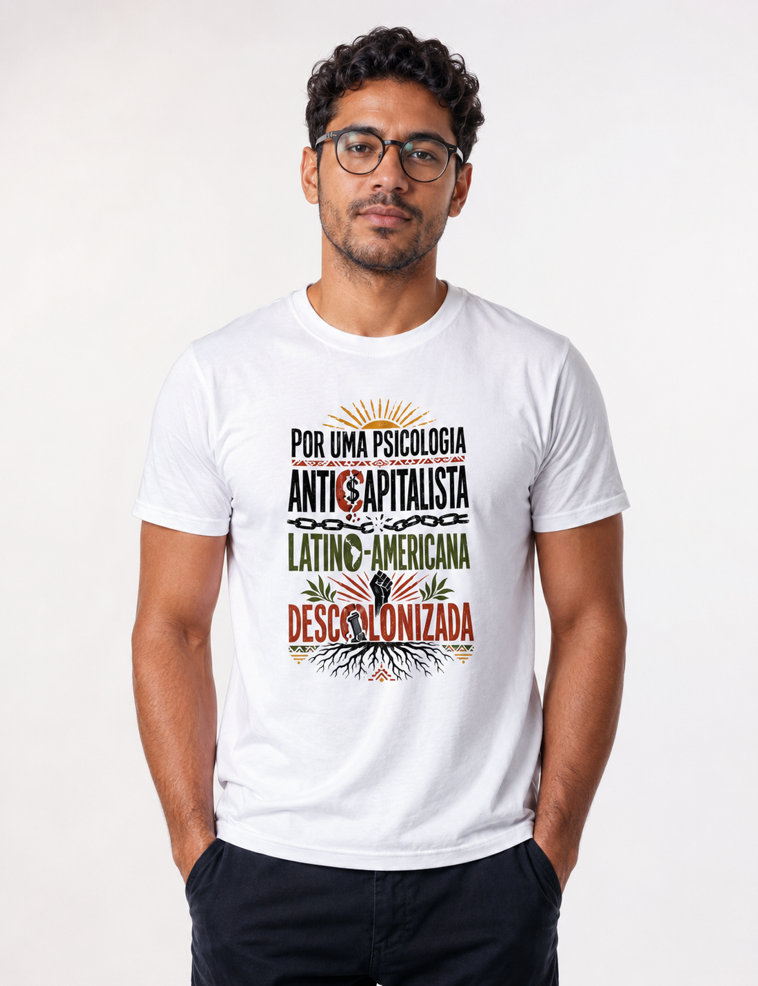 Camiseta "Psicologia Anticapitalista, Latino-Americana e Descolonizada" | O Manifesto da Luta