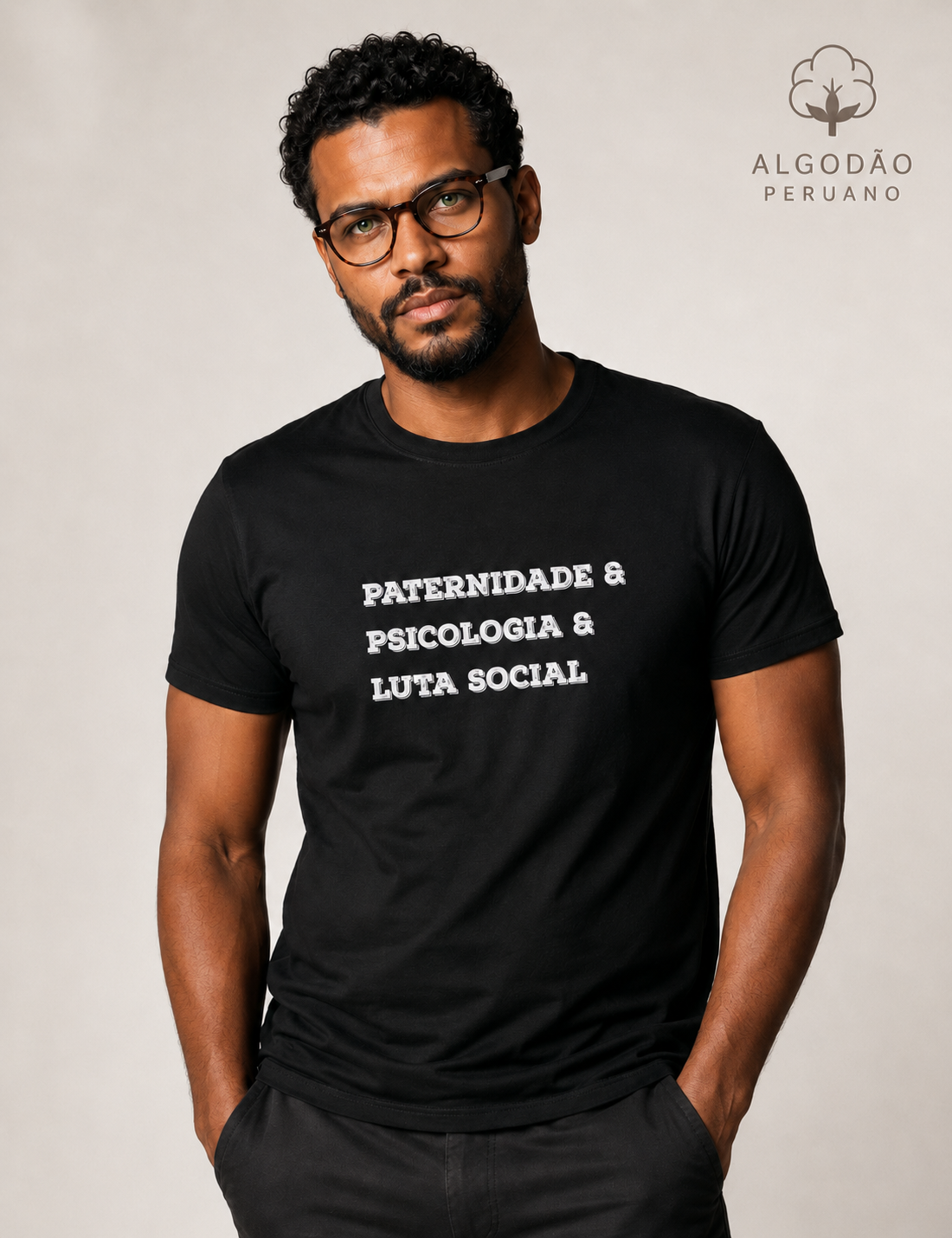 Camiseta Algodão Peruano Crítica "Paternidade, Psicologia e Práxis" | O Afeto como Revolução