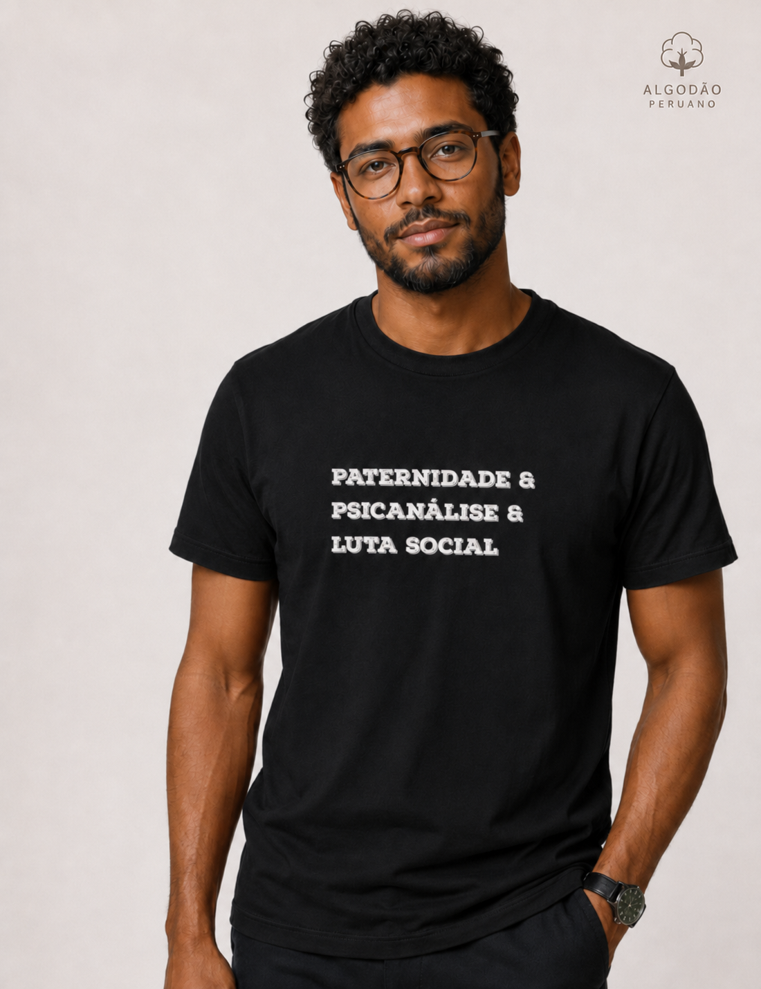 Camiseta Algodão Peruano Crítica "Paternidade, Psicanálise e Práxis" | A Subversão pelo Afeto