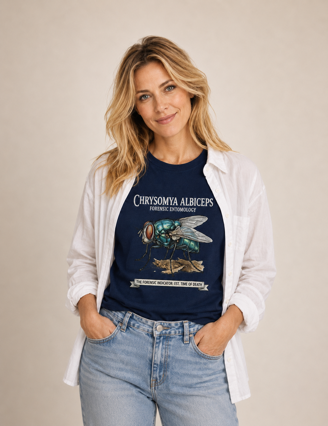 Camiseta Entomologia Forense - Chrysomya Albiceps (Est. Time of Death) | Graphic Tee