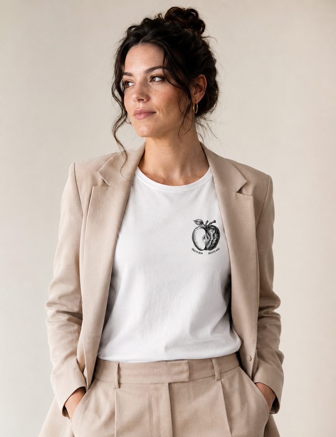 Camiseta Algodão Peruano Psicanálise Melanie Klein - Objeto Bom & Objeto Mau (Cisão) | Ilustração Clássica