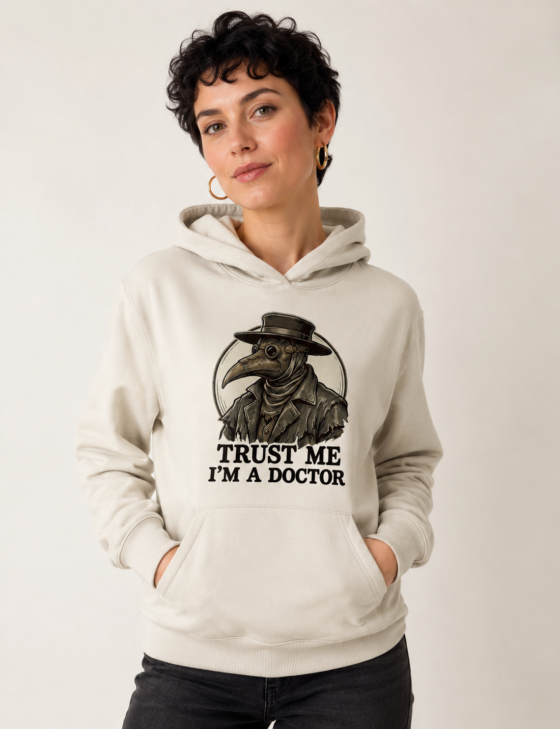 Hoodie Moletom Medicina Legal "Plague Doctor" | O Último Diagnóstico