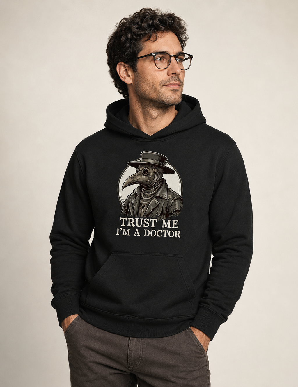 Hoodie Moletom Medicina Legal "Plague Doctor" | O Último Diagnóstico