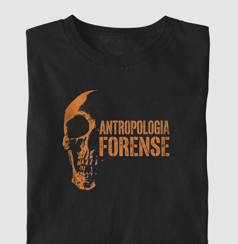 Camiseta Antropologia Forense | Os Ossos Revelam a História (Amber Style)