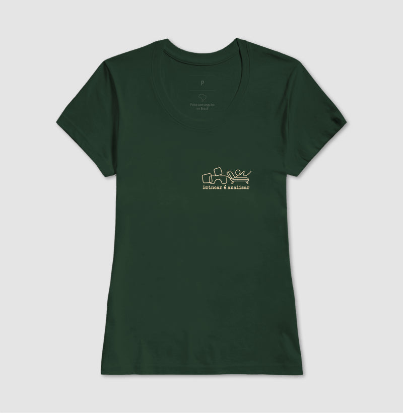 Camiseta Psicanálise Melanie Klein - Brincar é Analisar | Minimalista Line Art