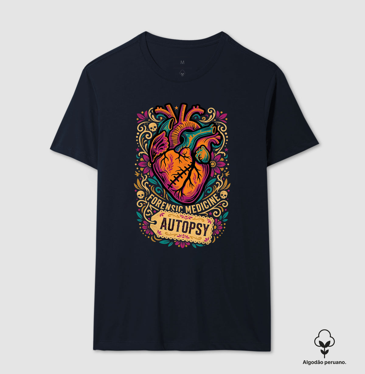 Camiseta Algodão Peruano Medicina Legal "Autopsy" | A Arte da Patologia Forense