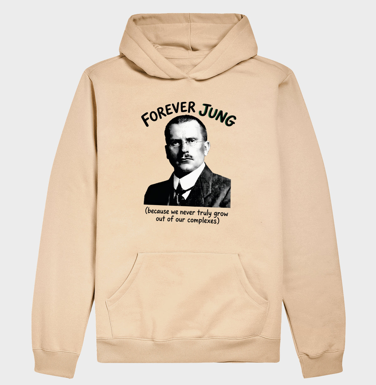 Hoodie Moletom Psicanalítica Carl Jung - Forever Jung (Complexes) | Retrô Noir