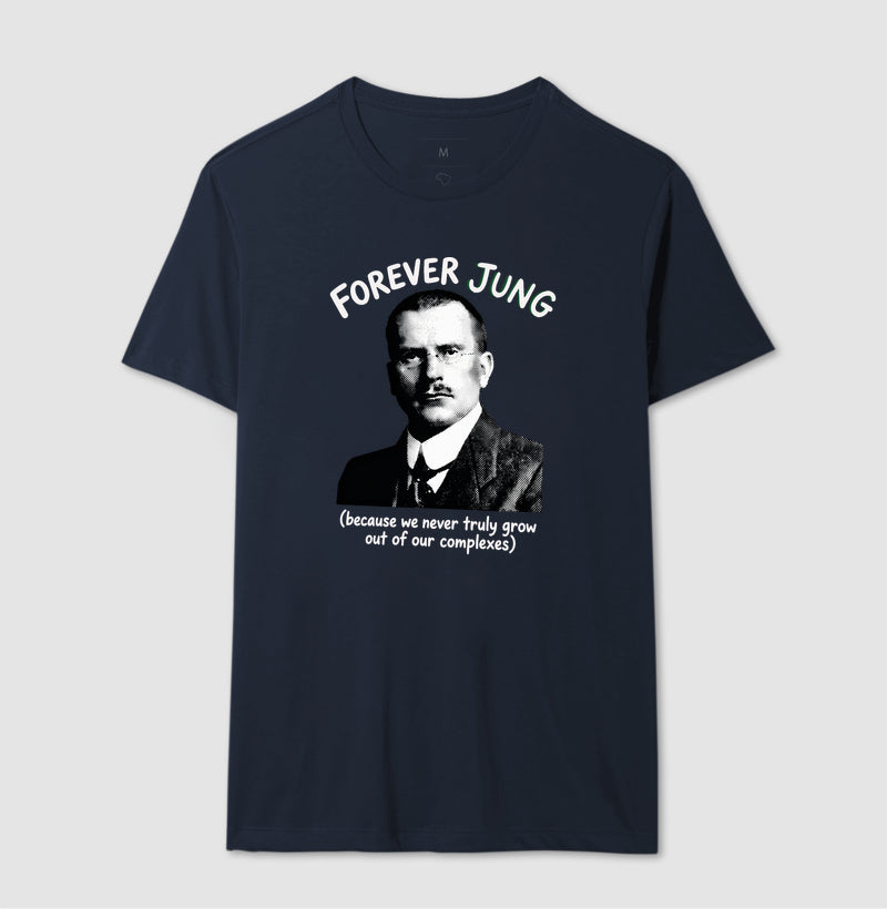 Camiseta Psicanalítica Carl Jung - Forever Jung (Complexes) | Retrô Noir