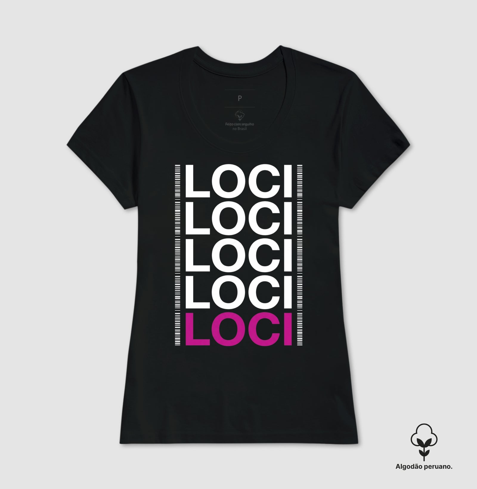 Camiseta Algodão Peruano Genética Forense "LOCI" | O Painel do DNA & Identificação Humana
