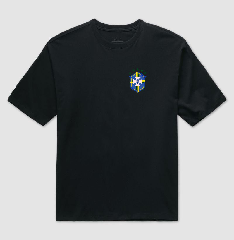 Camiseta Oversized Psicanálise Freud CBF - Campeão do Inconsciente
