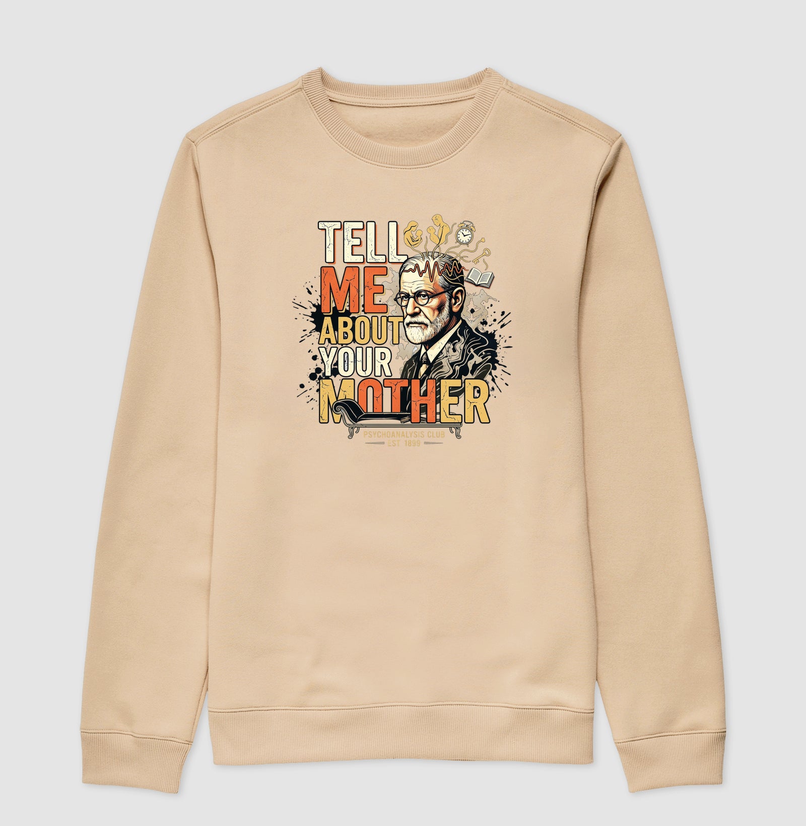 Suéter Moletom Psicanálise Freud - Tell Me About Your Mother | Vintage