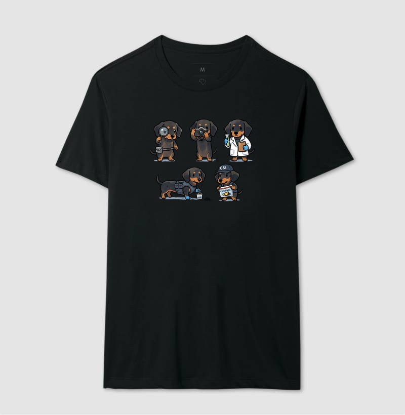 Camiseta "CSI Salsicha" | Esquadrão Forense Canino