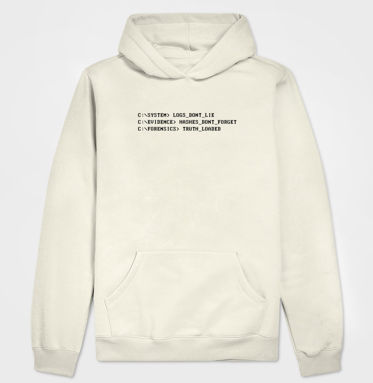 Hoodie Moletom "Logs Don't Lie" | O Código Forense